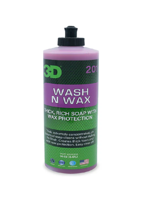 3D Wash N Wax Shampoo - Šampūnas su vašku