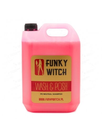 FUNKY WITCH Wash&Posh Shampoo (neutralaus PH automobilio šampūnas) 2