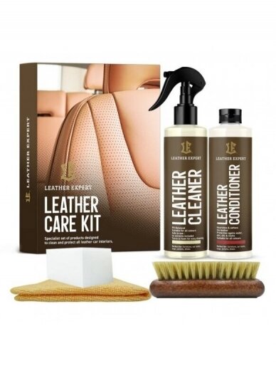 Leather Expert Leather Interior Care Kit 250ml odos priežiūros rinkinys