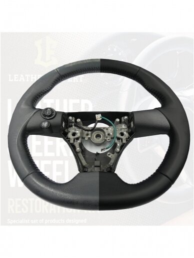 Leather Expert Leather Steering Wheel Restoration Kit Black vairo remonto komplektas 1