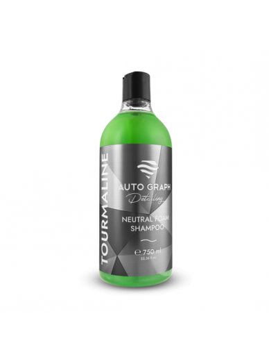 AUTO GRAPH Detailing TOURMALINE Neutral Foam Shampoo - Koncentruotas plovimo šampūnas neutralaus pH 750ml 3